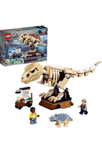 LEGO Jurassic World T. rex Dinosaur Fossil Exhibition 76940 - Toy Construction Set (198 Pieces)