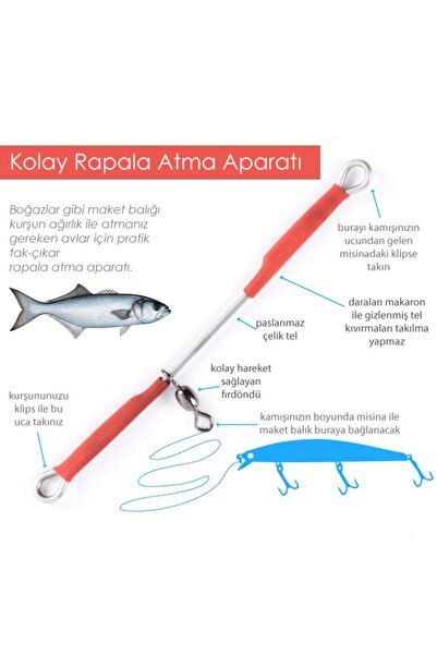 FİSH MASTER Kurşun Arkası Rapala Aparatı 2 Li Pkt