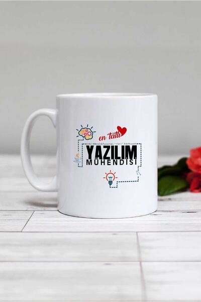 Hedizu كوب مهندس برمجيات أبيض اللون