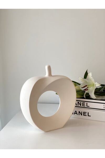 stilinbu Κεραμικό Βάζο Apple - H 27 Off White