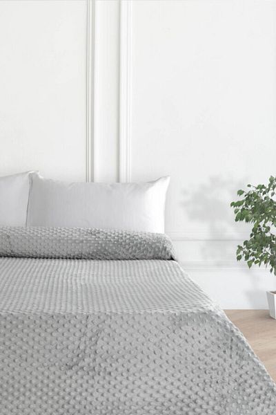 Merinos Pearl Bud Double Blanket 200X220 - Gray