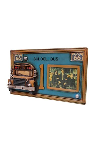 z12concept Decorative Metal Frame School Bus Decorated Gift