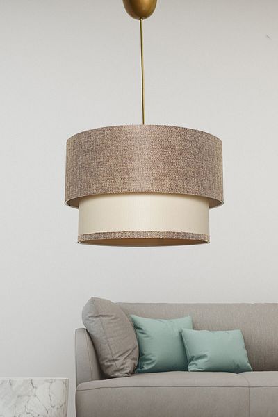 EvLight Strong Single Pendant Lamp Chandelier Kumbeige