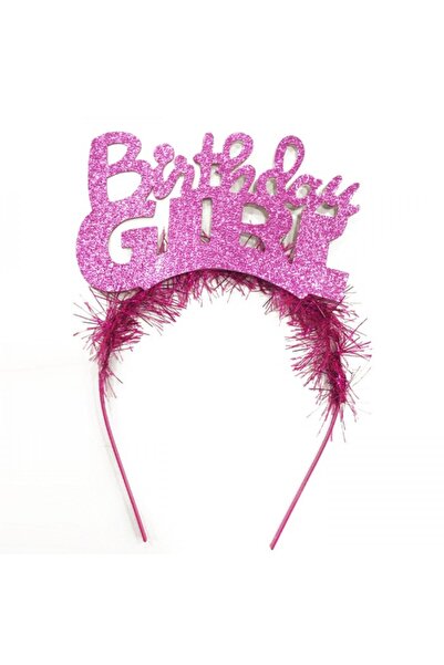 Vipfoni Tüylü Simli Bırthday Gırl Taç
