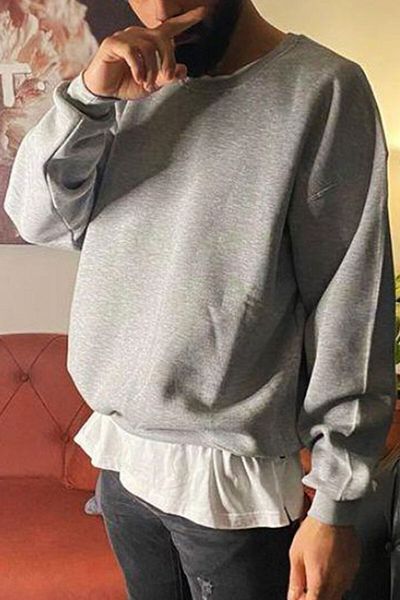 karikatürstore Plain Colored Oversize Sweatshirt
