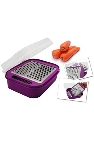 FırsatVar Hazneli Mutfak Sebze Havuç Salatalık Salata Rendesi Süzgeçli Rende