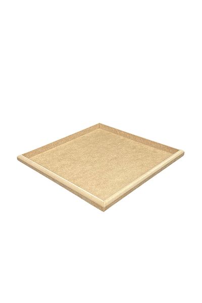 Dumbo Butik Wooden Paintable Raw MDF Square Bowl, 25x25cm