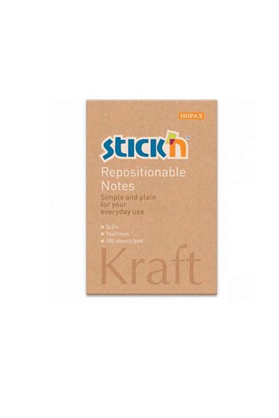 Gıpta Adhesive Note Paper 76*51 Kraft 100yp 21638