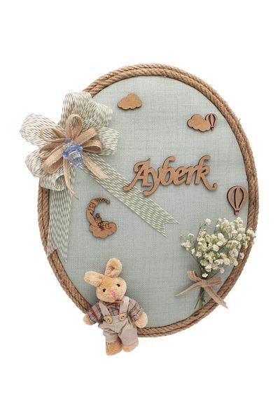 Lora Wedding Ornament pentru ușă pentru cameră pentru bebeluș cu flori uscate, ornament pentru ușă pentru spital model nou