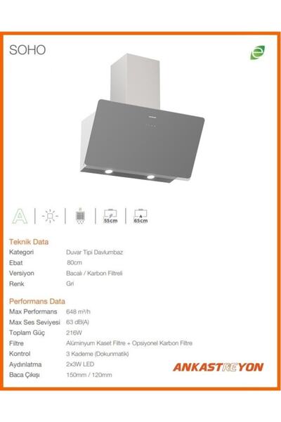 Silverline Bo6502s02-cs5365s01-3457 Soho 80 Cm