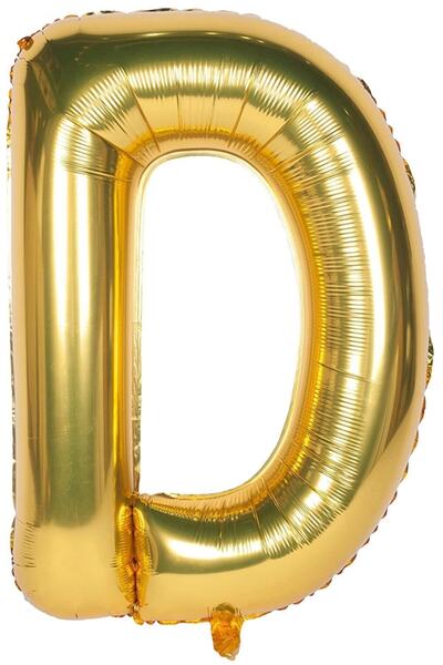 ELGALA Foil Balloon Party Decoration Material 40 Inch 1m Large Size Letter D ...