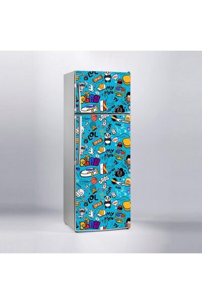 StickerArt Buzdolabı Sticker Kaplama Dolap Kaplama Etiketi Lol Play