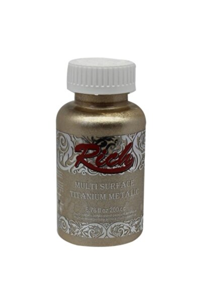 Rich Multisurface Titanium Metallic Akrilik Boya 2526 Şampanya 200 Cc