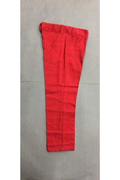 ümitteks iş ve okul kıyafetleri Linen Red Trousers