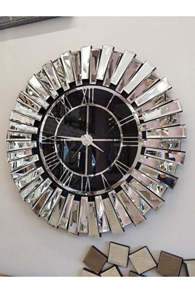 AYNA DENİZİ Güneş Silver Black Model Gümüş Siyah Renk 85 Cm Dekoratif Aynalı ...