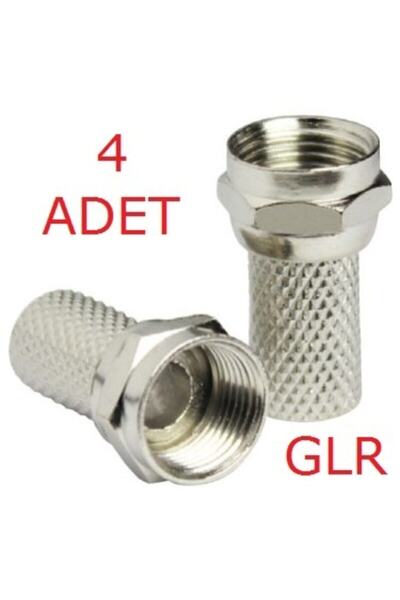 Powermaster F Konnektör Uydu Çanak Anten Kablosu Jakı (4 Adet)