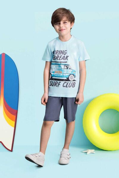 ROLY POLY Surf Club Açık Mavi Erkek Çocuk Bermuda Takım