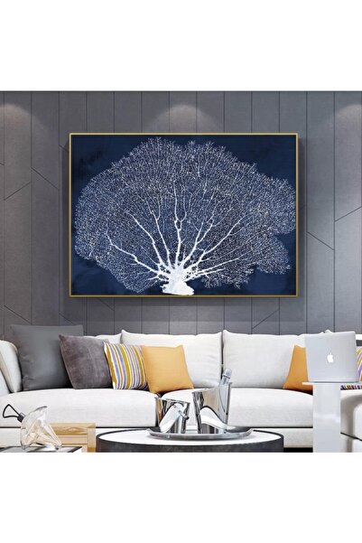 Markazip Altın Metal Çerçeveli Kanvas Tablo 70x100cm Kod: K5157-a