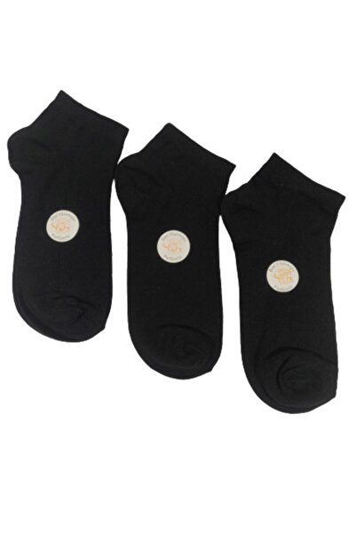 AXE SPORTSWEAR Ciorapi negri din bumbac pieptănat din 3 piese pentru femei