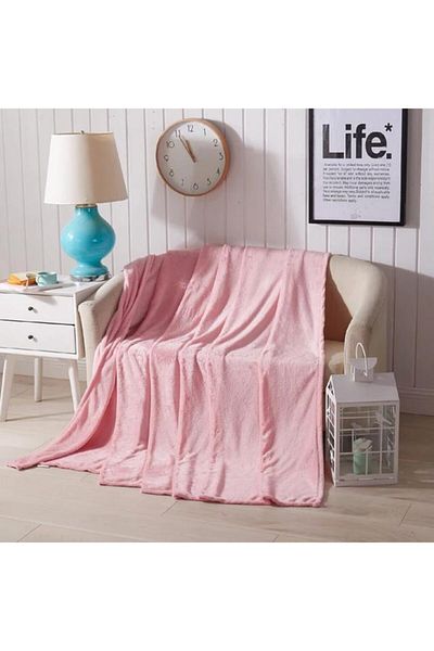 Mulberry Wellsoft Blanket, TV Blanket, Plush, Fleece Blanket, Double 220*230 Pink