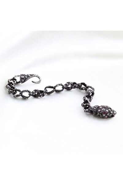 Haşimi Doğaltaş Yılan Model Elmas Bileklik