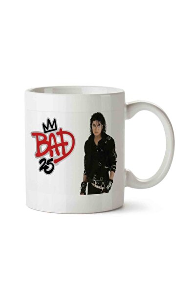 Genel Markalar Michael Jackson Bad 2 Porselen Kupa Bardak