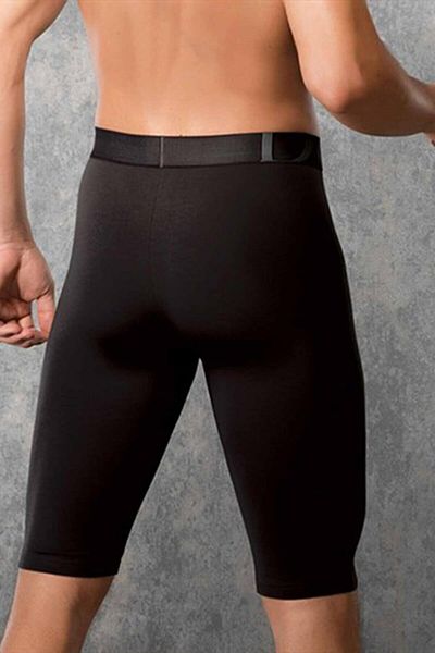 Doreanse Ανδρικό μαύρο Modal Flexible Long Leg Boxer 1785
