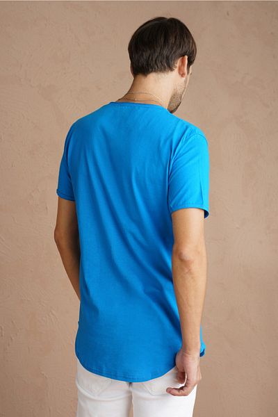 COOL TARZ Ανδρικό μπλουζάκι Saks Oval Cut Slim Fit Dirty Collar Casual