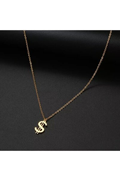 Nida Jewelry 925 Ayar Gümüş Dolar Sembolü Kolye
