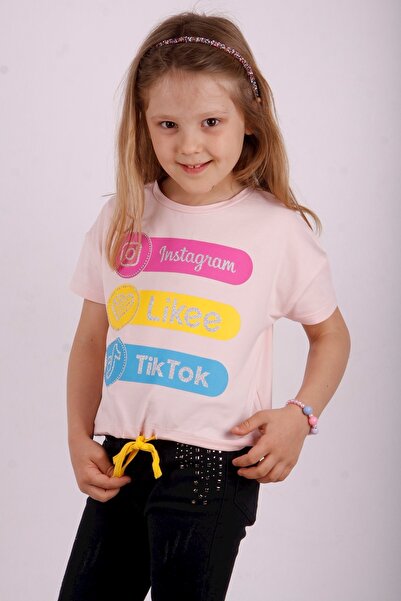 Toontoy Μπλουζάκι Instagram B με τύπωμα για κορίτσι