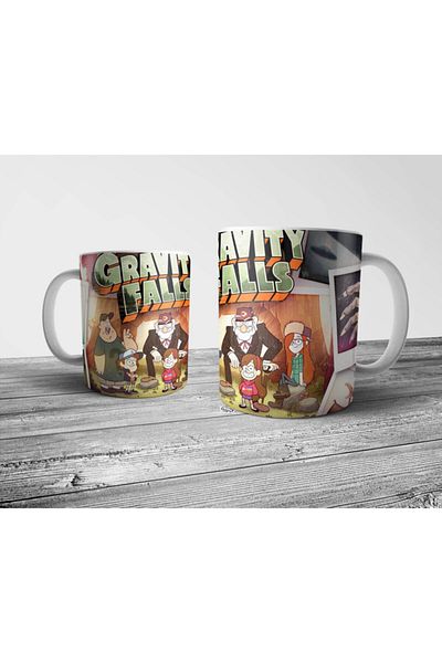 Pixxa Gravity Falls - Mysterious Town Mug Cup Model 1