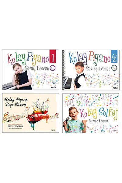 Alfa Yayınları Kolay Piyano 4'lü Set -sevinç Erener