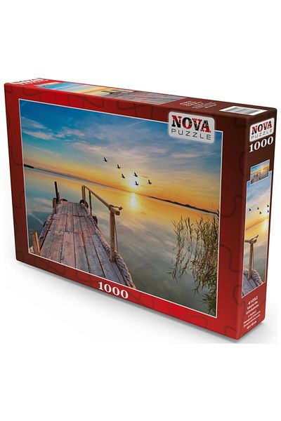 Nova Puzzle نوفا 1000 قطعة لغز غروب الشمس في الرصيف /