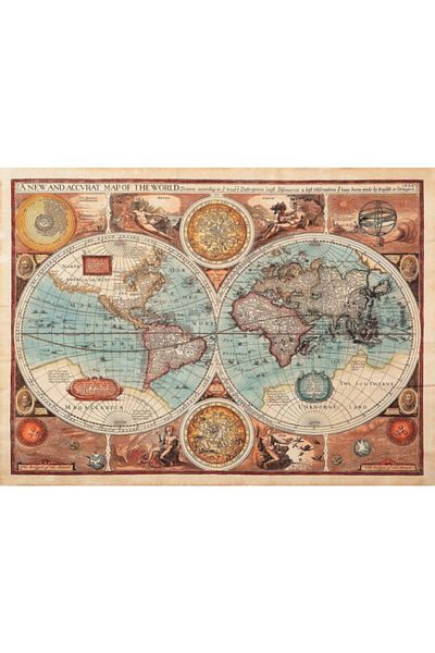 Nova Puzzle 1000 Pieces 1626 Old World Map - Andrey Burmakin