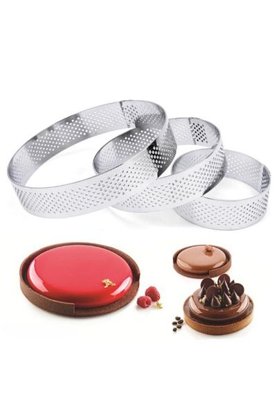 Nar kalıp Narkalıp Round Hole Trat Mold Set of 3