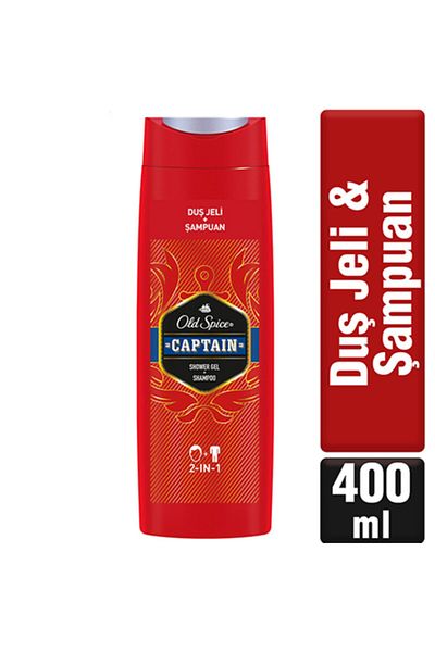 Old Spice 400 Ml Captain Shower Gel and Shampoo Set