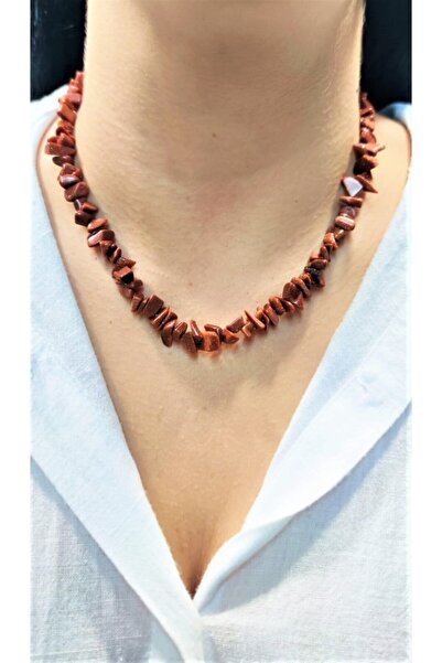 Armis قلادة من الحجر الطبيعي المتشقق من حجر النجمة