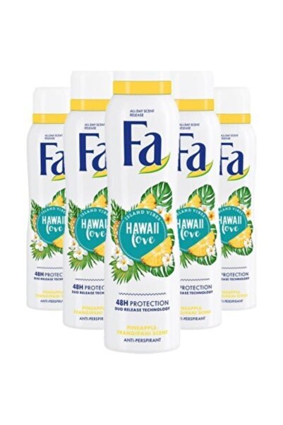 Fa Deodarant Hawall Love 150 ml X 5 Adet