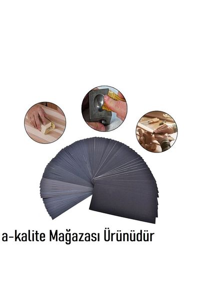 ÇELİKEL Water Sanding Set 800 - 1500 - 2000 - 3000 2 Pieces of Sher + Sanding Wedge 8 Pieces of Sanding + 1 Piece of Wedge
