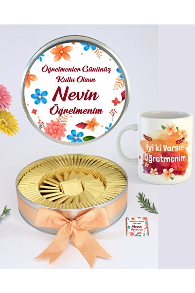 Öğretmenler Günü Hediyesi Çikolata Ve Kupa Bardak