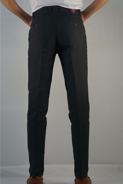 Bomonti Ανδρικό βαμβακερό παντελόνι Khaki Battal Nıkrasız Gabardine