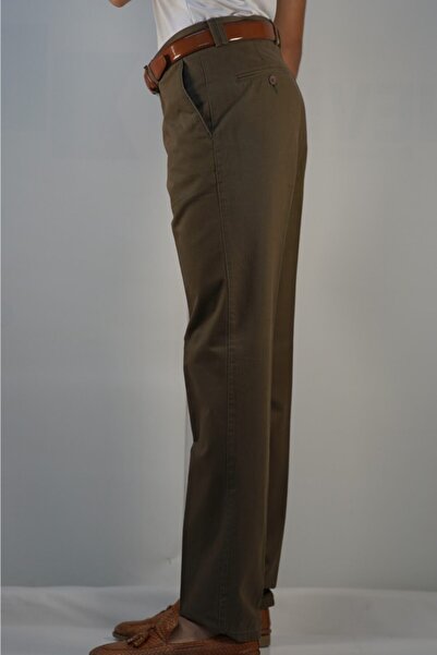 Bomonti Ανδρικό κλασικό ίσιο μαλακό παντελόνι Gabardine χωρίς νικράσεις