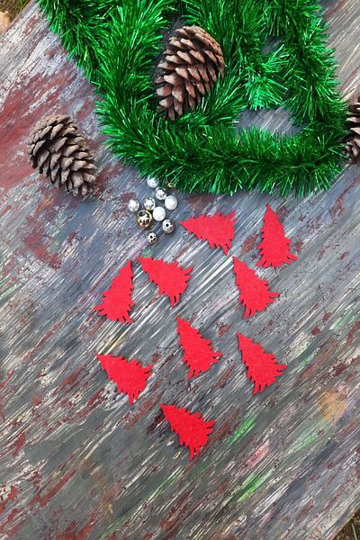 Emtory Home 12 Pieces Decorative Pine Tree Christmas Ornament 7cm