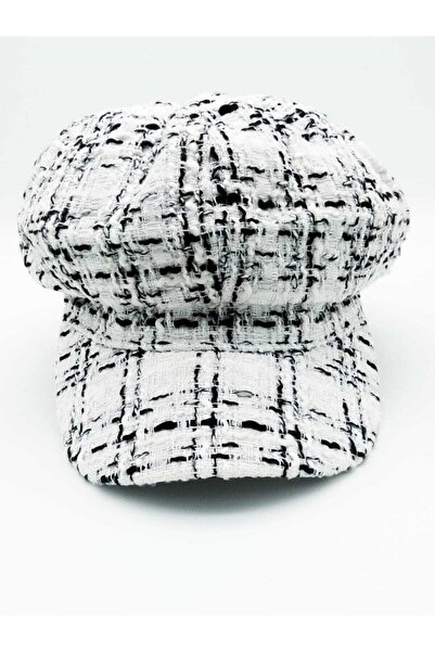 Shopiolog قبعة بيريتا النسائية منقوشة على شكل هيكل السمكة