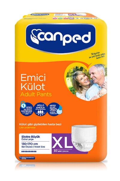 Canped Emici Külot Hasta Bezi Ekstra Büyük Xlarge 30'lu Paket