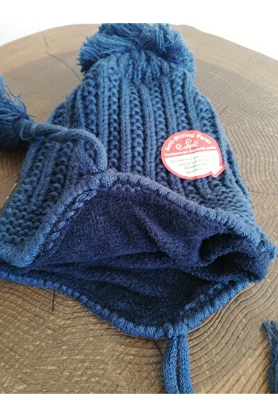 Kitti Boy's Beanie with Fleece Inside and Ears K2120-09