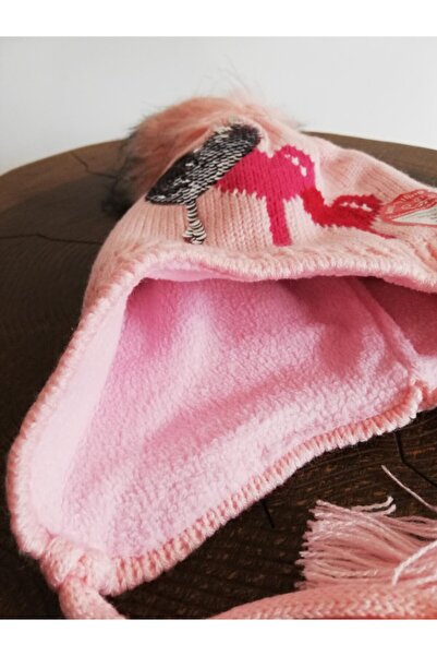 Kitti Girl's Beanie with Fleece Inside and Ears K2120-01