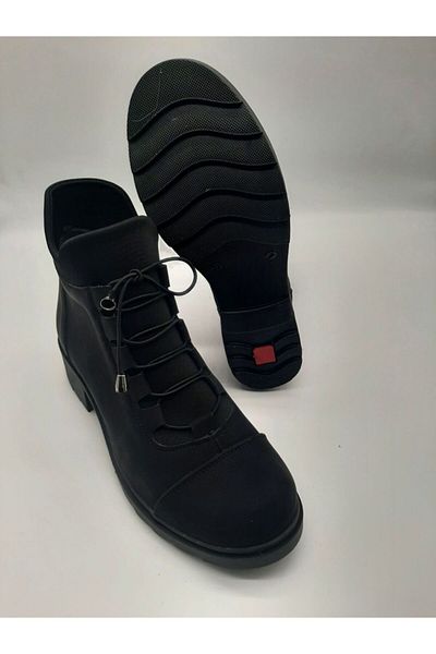 Sedef New Season Winter Non-Slip Anti-Cold Boots with Rubber Sole Inside Wool