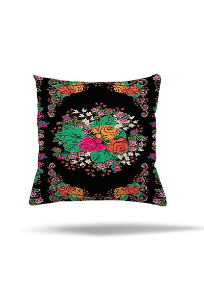 on the clouds Colorful Flower Pattern Floral Hidden Zippered Pillow Case Throw Pillow Case Seat Pillow Case