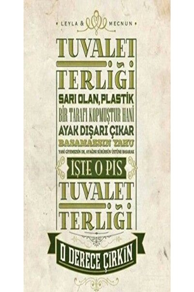 hediyeniburadabul Ξύλινη Αφίσα Leyla Ile Mecnun – Ειδική Συλλογή – Hbb